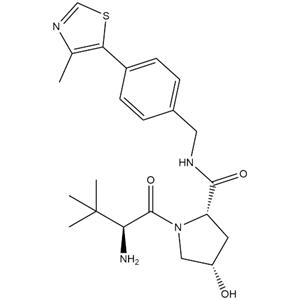 CAS:1797406-78-0 | 分子式：C22H30N4O3S |2S,4S-1-[(2S)-2-氨基-3,3-二甲基丁酰基]-4-羟基-N-[(4-甲基-1,3-噻唑-5-基)苯基)甲基]吡咯烷-2-甲酰胺