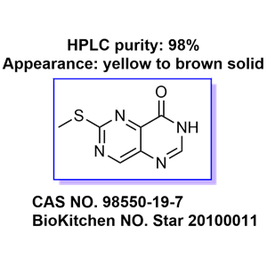 6-(甲硫基)嘧啶并[5,4-d]嘧啶-4(3H)-酮 98550-19-7