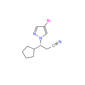 (BETAR)-4-溴-BETA-环戊基-1H-吡唑-1-丙腈