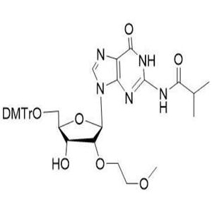 	5'-O-[二(4-甲氧基苯基)苯基甲基]-2'-O-(2-甲氧基乙基)-N-(2-甲基-1-氧代丙基)鸟苷 251647-50-4