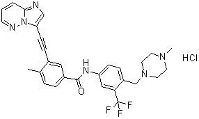 CAS 登录号：1114544-31-8, 帕纳替尼盐酸盐