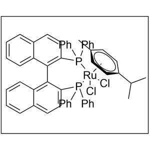 氯代[(S)-(-)-2,2'-二(二苯基膦)-1,1'-联萘](P-伞花素)氯化钌(II) 130004-33-0