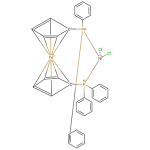 1,1'-双二苯基膦二茂铁氯化镍；67292-34-6；外观：浅绿色到绿色固体，低温密封保存，可提供大数量，按需分装！