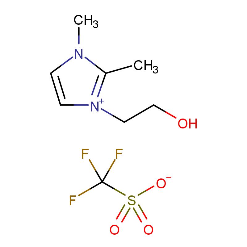 887780-85-0 1-羟乙基-2,3-二甲基味唑三氟甲烷磺酸盐 结构式图片
