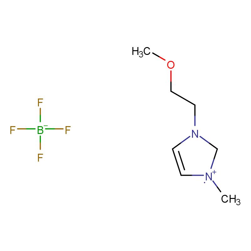 388095-13-4 1-甲氧基乙基-3-甲基味唑四氟硼酸盐 结构式图片