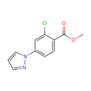 2-氯-4-(1H-吡唑-1-基)苯甲酸甲酯 产品图片