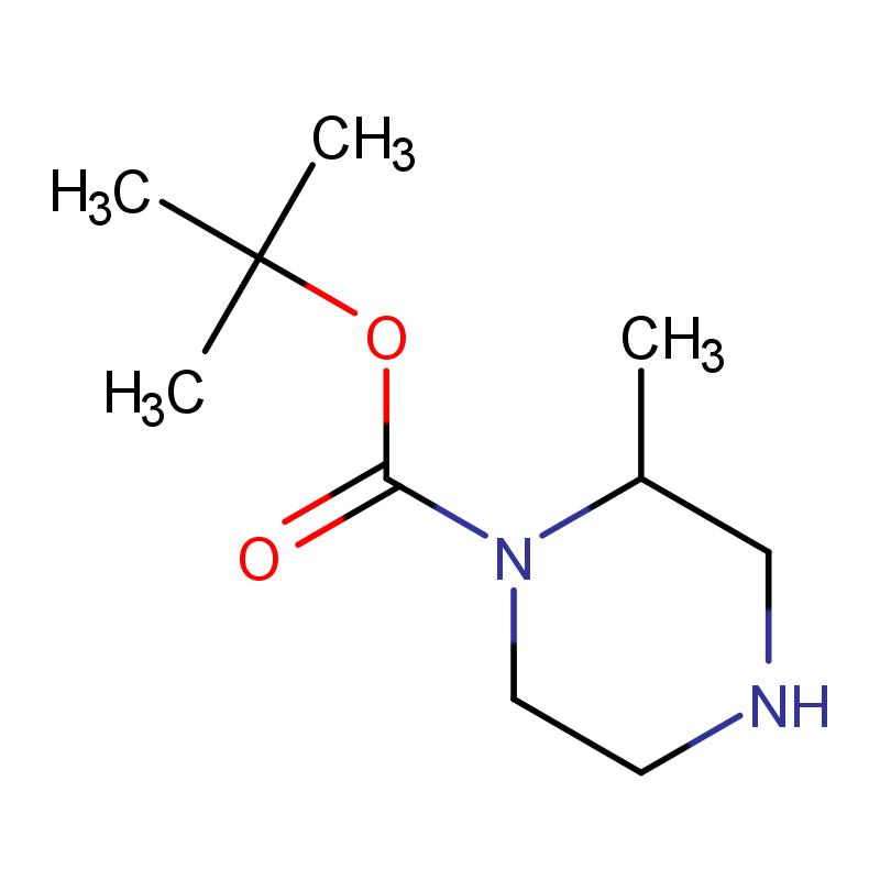 170033-47-3 (R)-1-N-Boc-2-甲基哌嗪 结构式图片