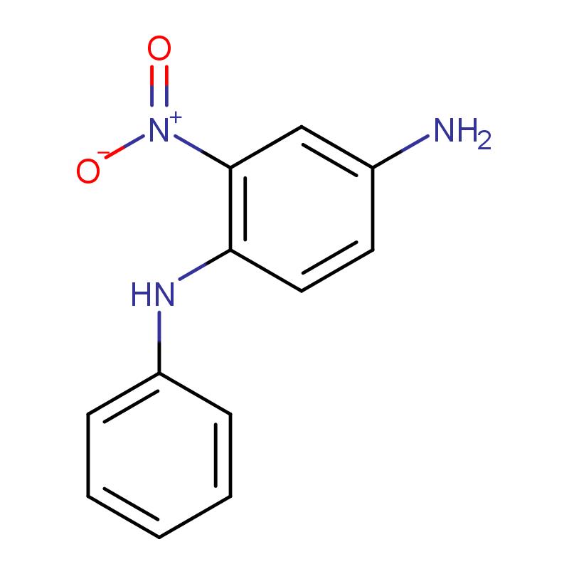 2784-89-6 2-硝基-4-氨基二苯胺 结构式图片