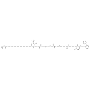 Fmoc-L-Lys[Oct-(otBu)-Glu-(otBu)-AEEA-AEEA]-OH