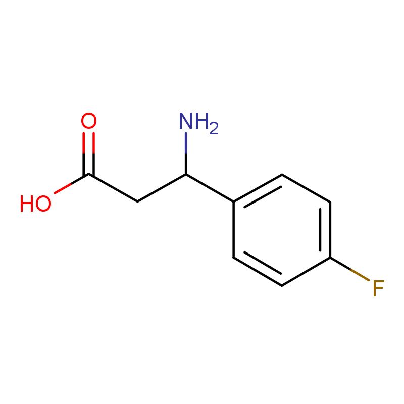 151911-23-8 (R)-3-氨基-3-(4-氟苯基)-丙酸 结构式图片