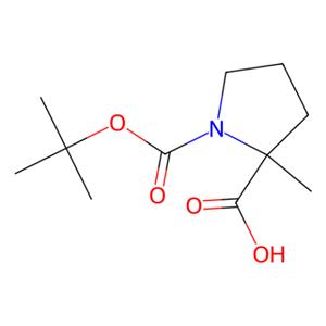 aladdin 阿拉丁 S171750 (2S)-1-[(叔丁氧基)羰基] -2-甲基吡咯烷-2-羧酸 103336-06-7 97%
