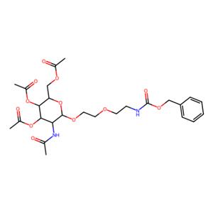 aladdin 阿拉丁 A419630 2-乙酰氨基-3,4,6-三-O-乙酰基-1-O-[(N-Cbz-氨基乙氧基)乙氧基] -2-脱氧-β-D-吡喃半乳糖 1261568-35-7 ≥98%