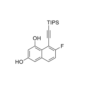 7-氟-8-((三异丙基甲硅烷基)乙炔基)萘-1,3-二醇  2621932-34-9