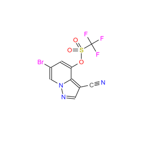 6-溴-3-氰基吡唑并[1,5-A]吡啶-4-基三氟甲磺酸酯