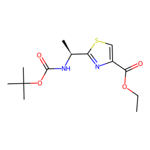 (R)-2-(1-((叔丁氧羰基)氨基)乙基)噻唑-4-羧酸乙酯 产品图片