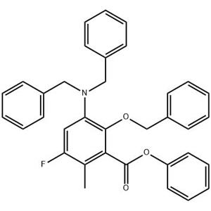 2-(苄氧基)-3-(苄基氨基)-5-氟-6-甲基苯甲酸