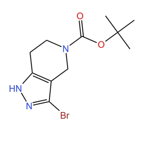 3-溴-6,7-二氢-1H-吡唑并[4,3-c]吡啶-5(4H)-羧酸叔丁酯 产品图片