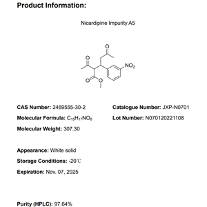 尼卡地平杂质A5
