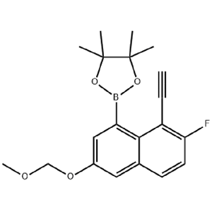 2-[8-乙炔基-7-氟-3-(甲氧基甲氧基)-1-萘基]-4,4,5,5-四甲基-1,3,2-二氧杂硼烷 产品图片