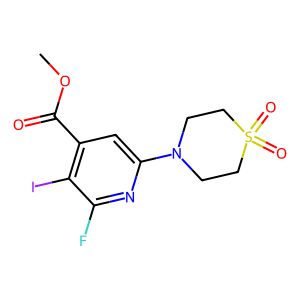 6-(1,1-二氧代-1λ^6-硫代吗啉-4-基)-2-氟-3-碘吡啶-4-羧酸甲酯