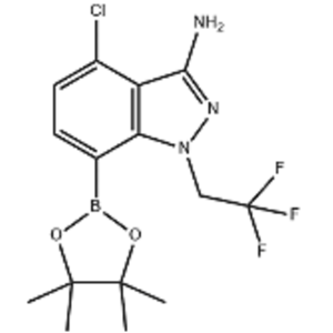 4-氯-7-(4,4,5,5-四甲基-1,3,2-二氧杂硼烷-2-基)-1-(2,2,2-三氟乙基)-1H-吲唑-3-胺