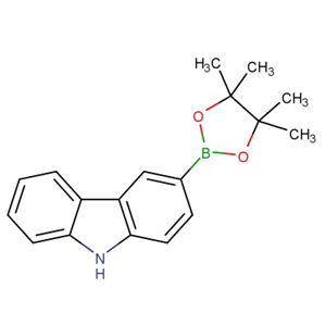 855738-89-5  3-(4,4,5,5-四甲基-1,3,2-二氧杂戊硼烷-2-基)咔唑  3-(4,4,5,5-Tetramethyl-1,3,2-dioxaborolan-2-yl)carbazole