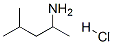 4-methyl-2-pentanamine hydrochloride structure