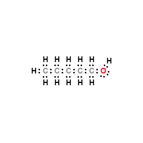 ch3(ch2)4oh lewis structure