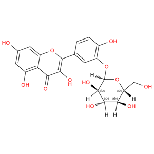 4H-1-Benzopyran-4-one, 2-(3-(beta-D-glucopyranosyloxy)-4-hydroxyphenyl)-3,5,7-trihydroxy-