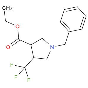 1-苄基-4-三氟甲基吡咯烷-3-羧酸乙